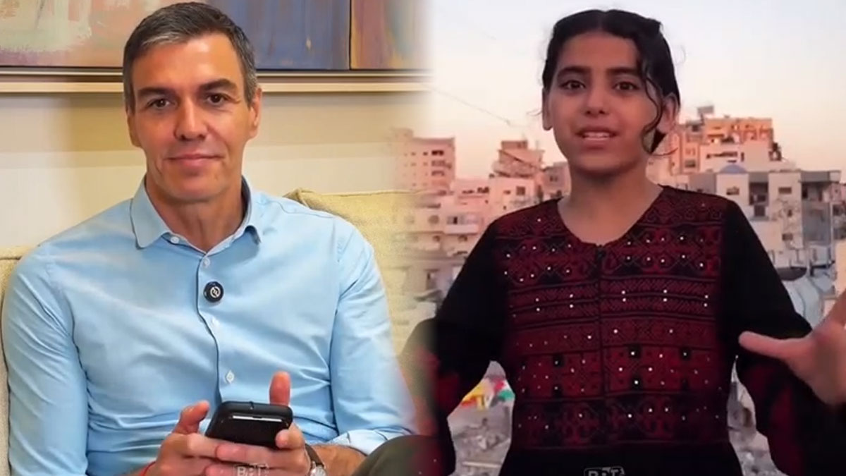 Sánchez’den Gazzeli Layan’a cevap: Sizi görüyor, seviyor ve unutmuyoruz