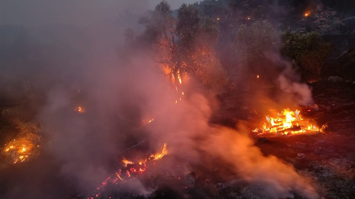 Antalya’da iki orman yangınına müdahale devam ediyor