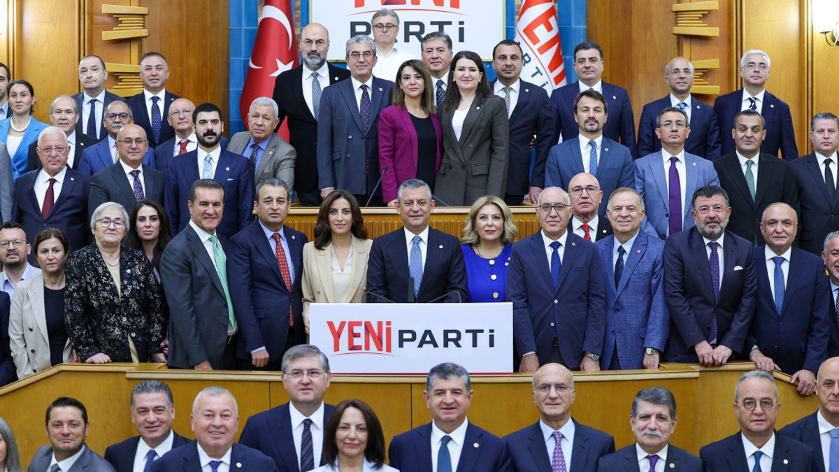 TBMM'de Yeni Parti kontenjanına düşen üyelikler belirlendi