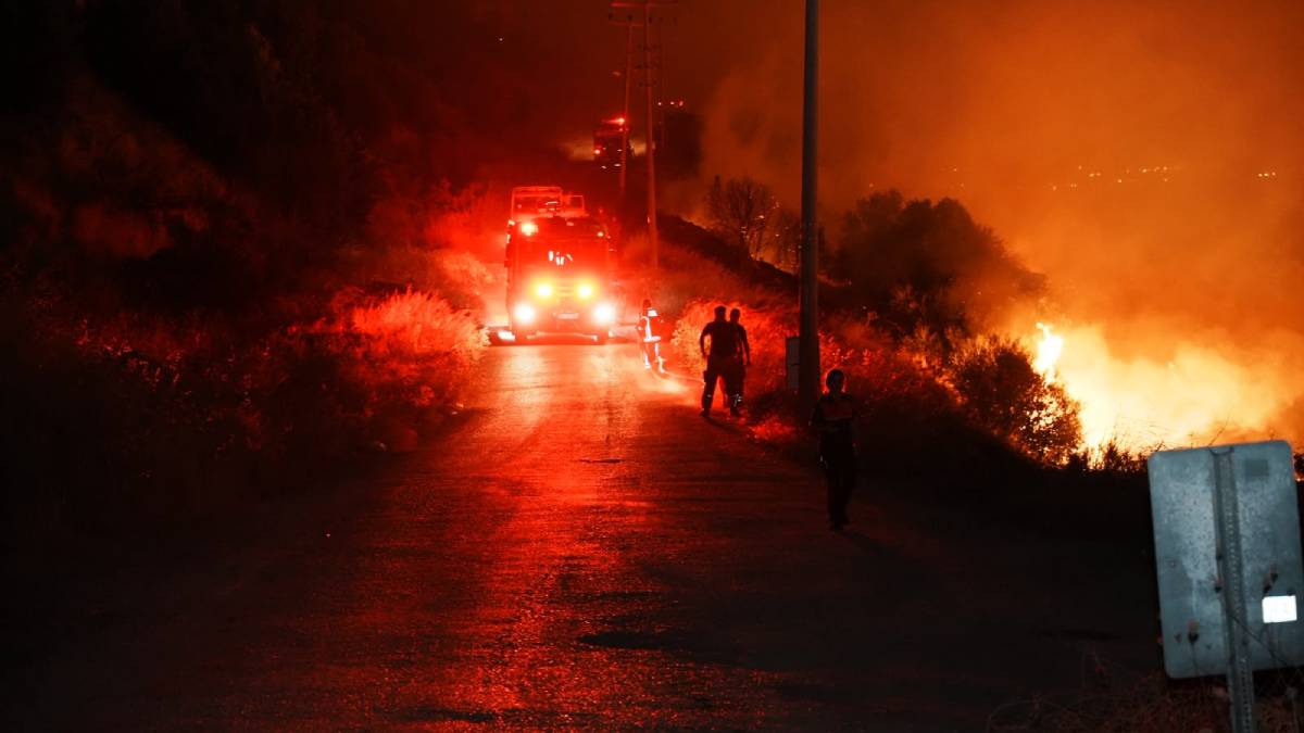 İzmir’in kuzeyinde orman yangını alarmı