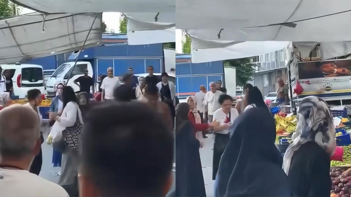 Meyve sebze seçme tartışması kavgaya dönüştü: Kadını yaralayan pazarcı tutuklandı