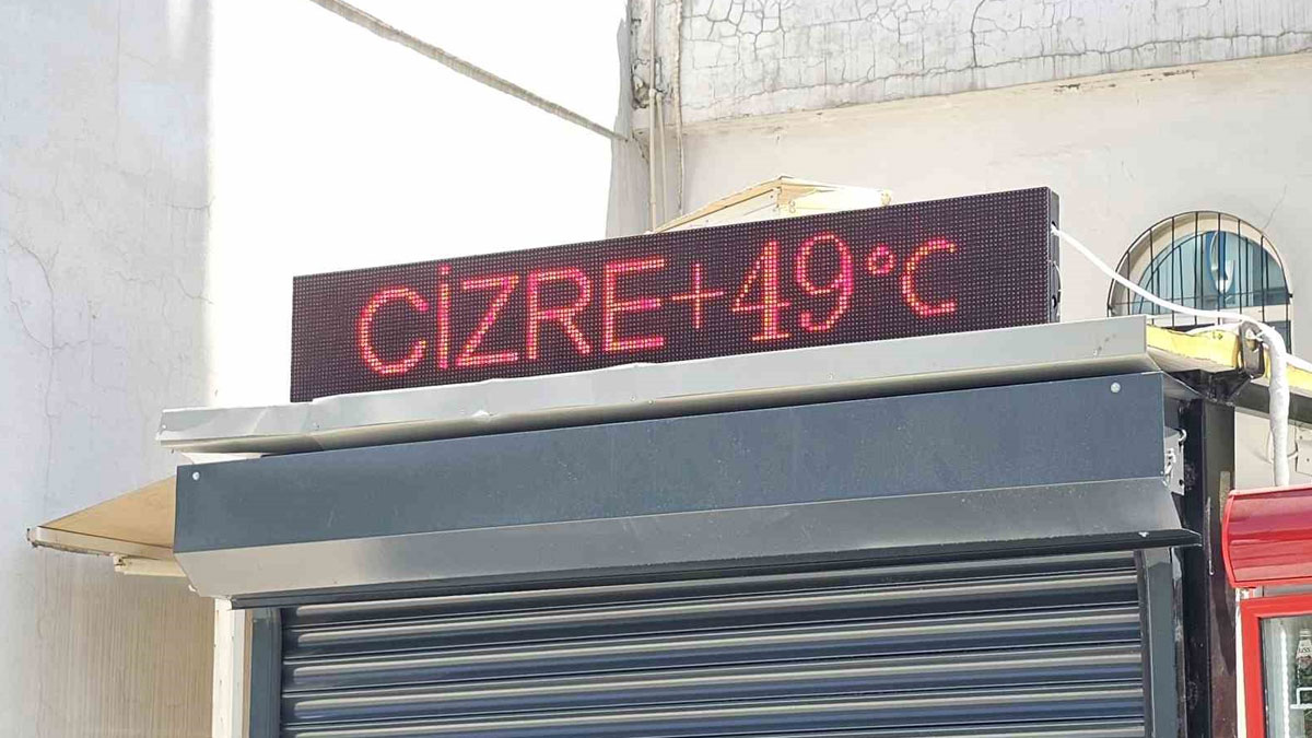 Cizre kavruluyor: Termometreler 49 dereceyi gösterdi