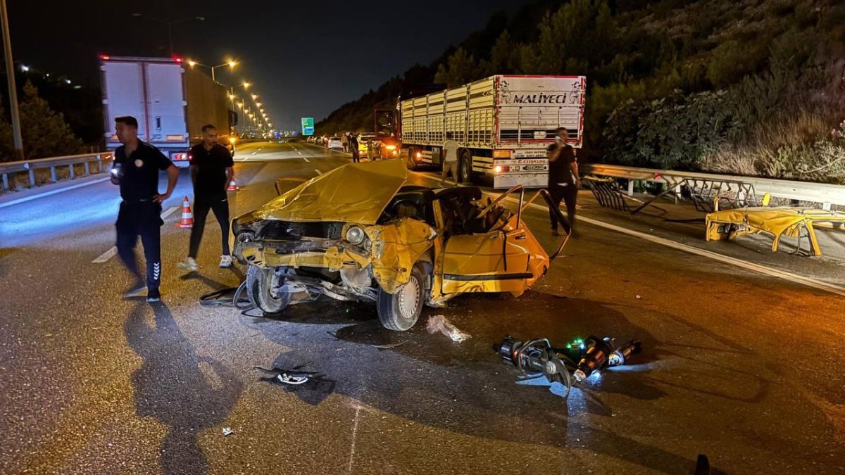 Hatay'da zincirleme kaza; 1 ölü, 4 yaralı