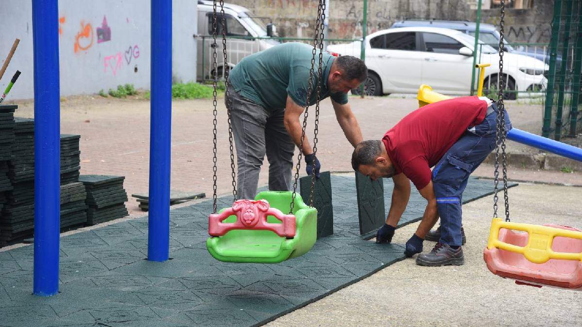 Giresun Belediyesinden park ve bahçelerde bakım seferberliği
