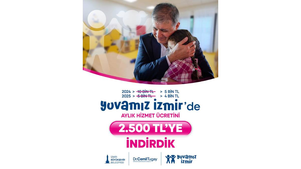 Başkan Tugay’dan müjde: Yuvamız İzmir’de aylık ücret 2 bin 500 TL’ye indirildi