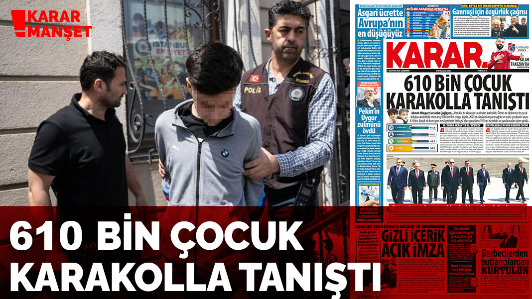 610 bin çocuk karakolla tanıştı