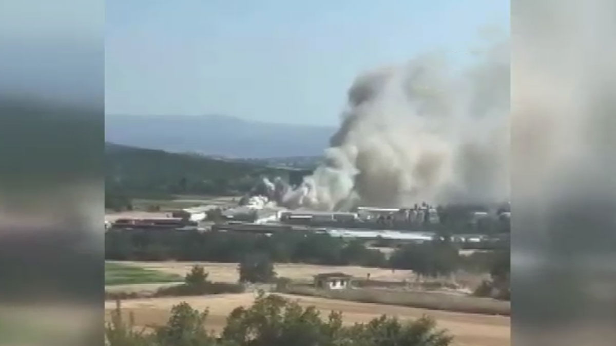 Bursa’da tavuk çiftliğinde yangın çıktı