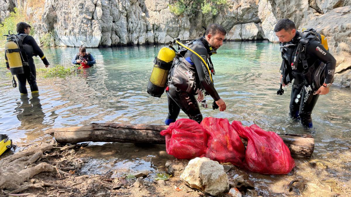 Kırkgöz su kaynaklarında ortak koruma seferberliği: Suyu tehdit edebilecek atıklar temizlendi