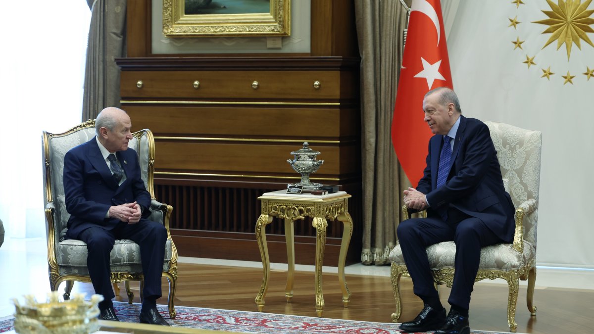 Erdoğan Beştepe’de Bahçeli’yi kabul etti