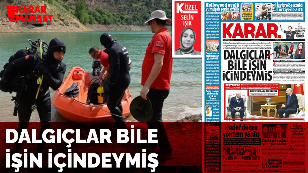 Dalgıçlar bile işin içindeymiş