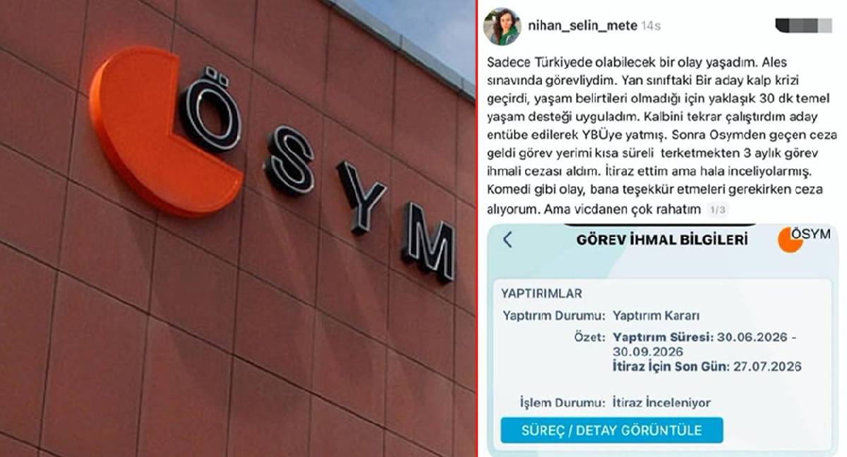 ÖSYM'den kalp masajıyla hayat kurtaran gözetmen öğretmen için karar: Ödül beklerken ceza geldi