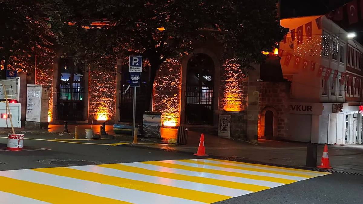 Giresun'da yaya geçitleri yenileniyor, trafik güvenliği artıyor