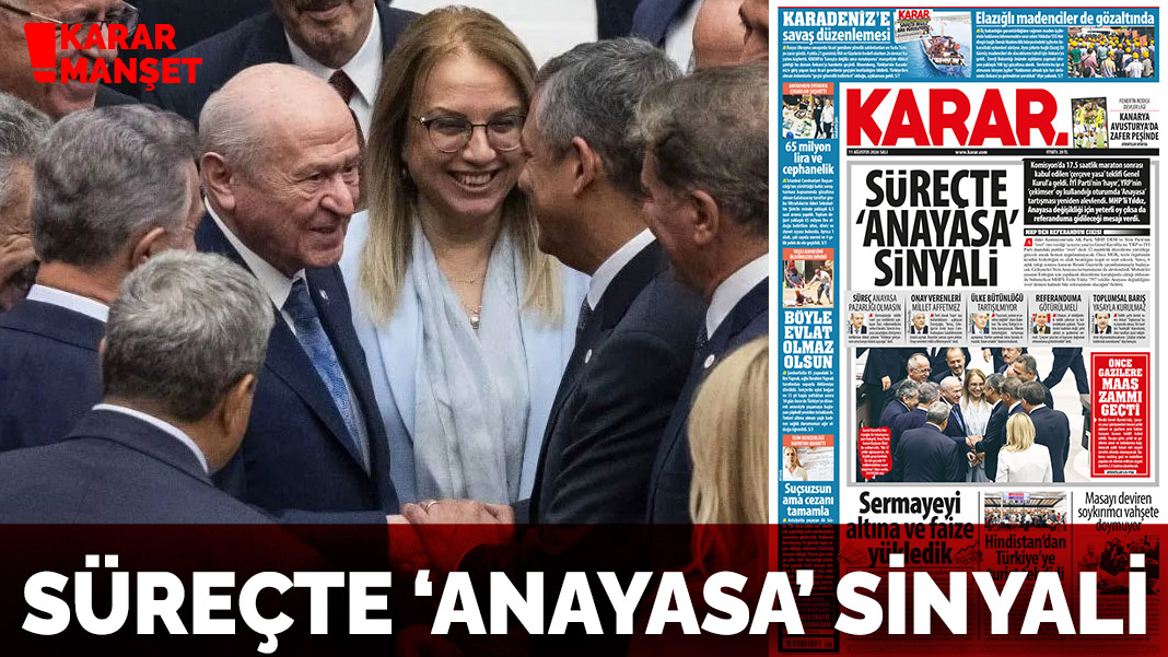 ‘Çerçeve Yasa’dan sonra süreçte ‘Anayasa’ sinyali