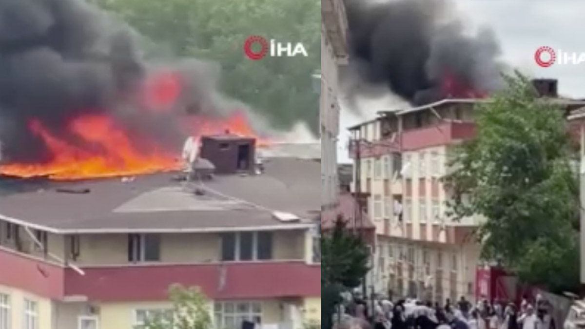 Son dakika! Arnavutköy'de bina çatısında yangın! Çok sayıda itfaiye ekibi sevk edildi