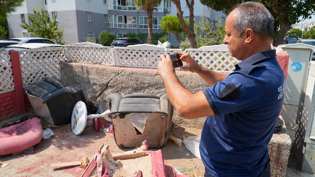 Gaziemir Belediyesinden çevreyi kirletenlere karşı güçlü mücadele