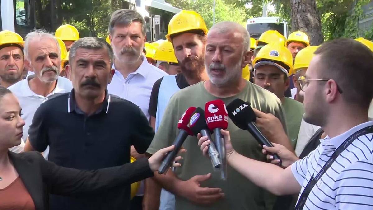 Enerji Bakanlığı önündeki madenci eylemine polis müdahalesi:  İşçiler gözaltına alındı