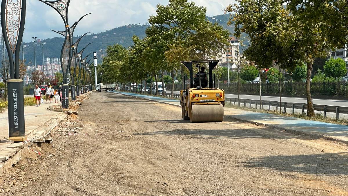 Giresun Belediyesi plajlar bölgesinde otopark çalışması başlattı