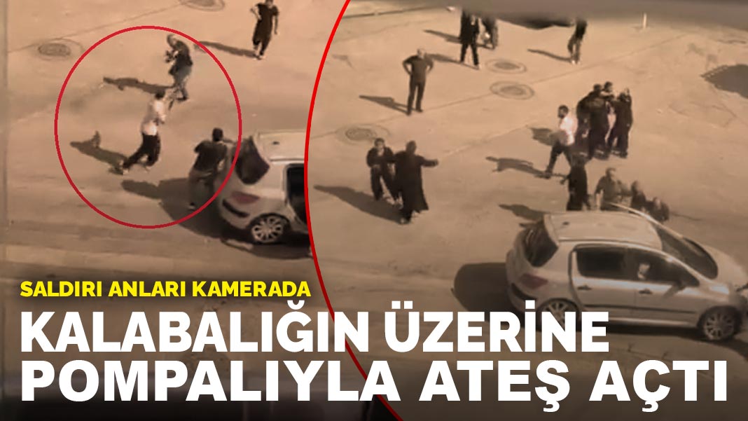 Kalabalığın üzerine pompalı tüfekle ateş açtı