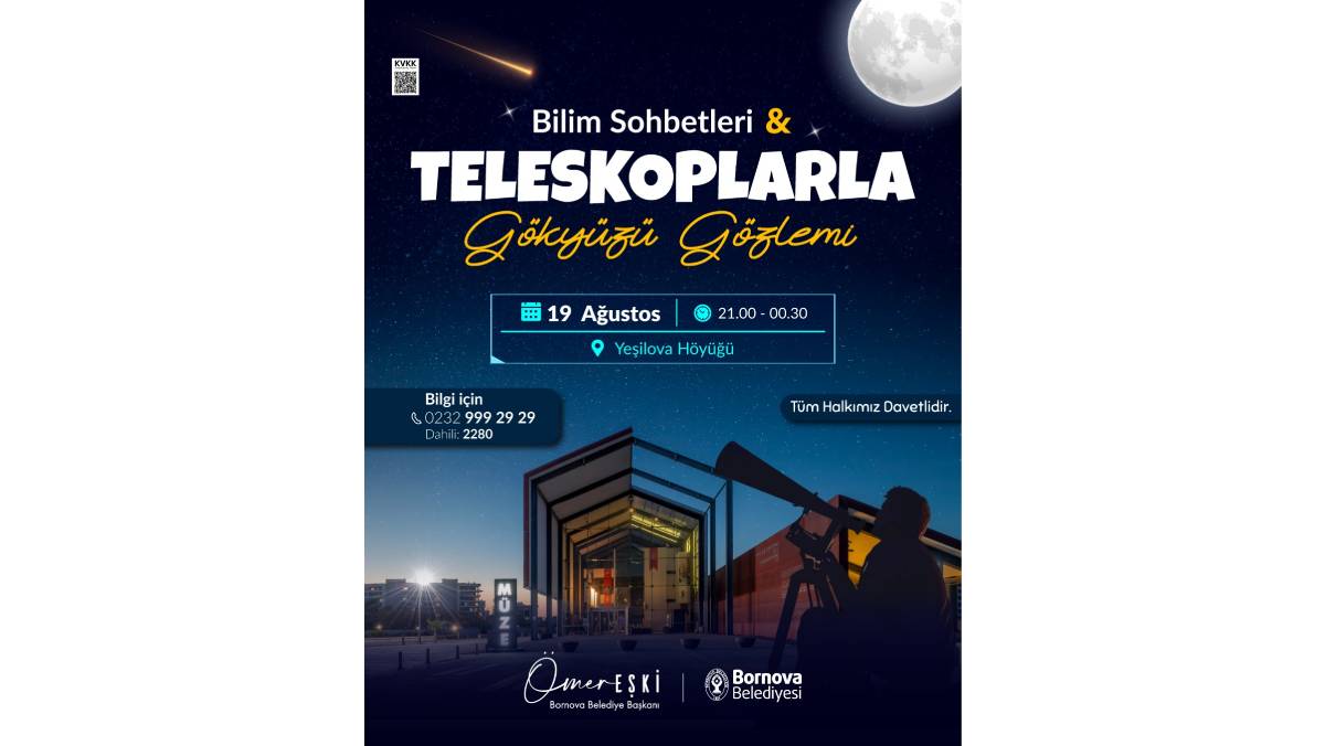 Bornova’da yıldızlar geçidi: Gökyüzü meraklıları teleskop başında buluşuyor