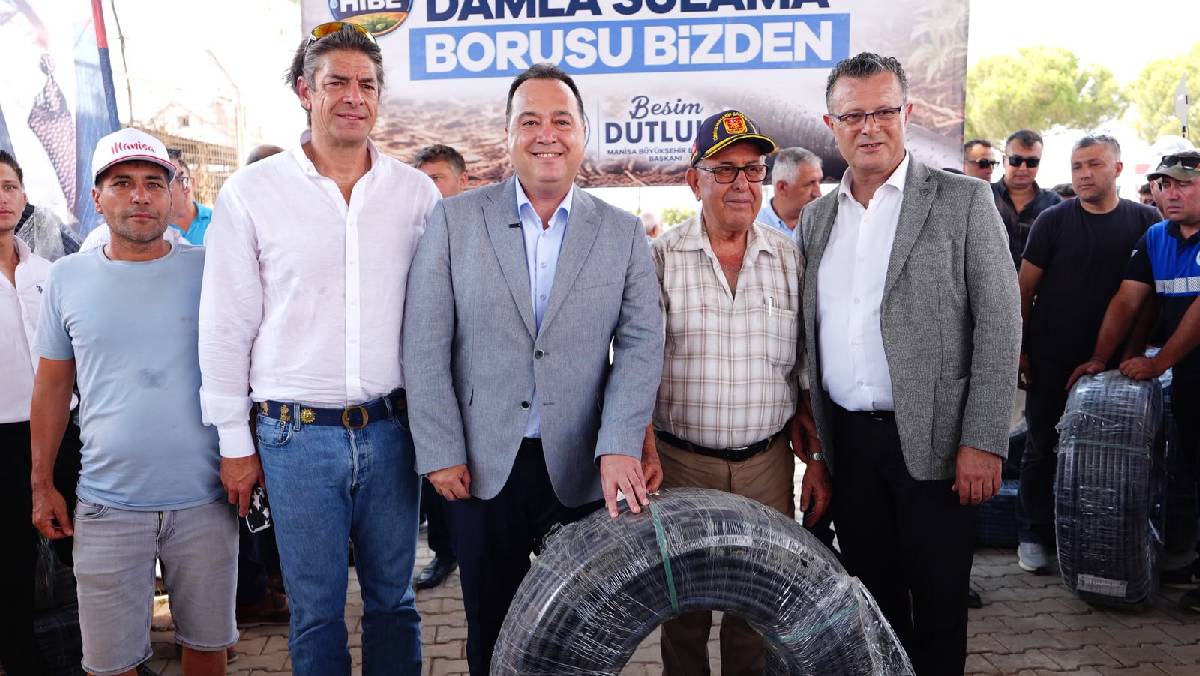 Manisa Büyükşehirden Alaşehir’e 13,2 Milyon TL’lik damla sulama desteği