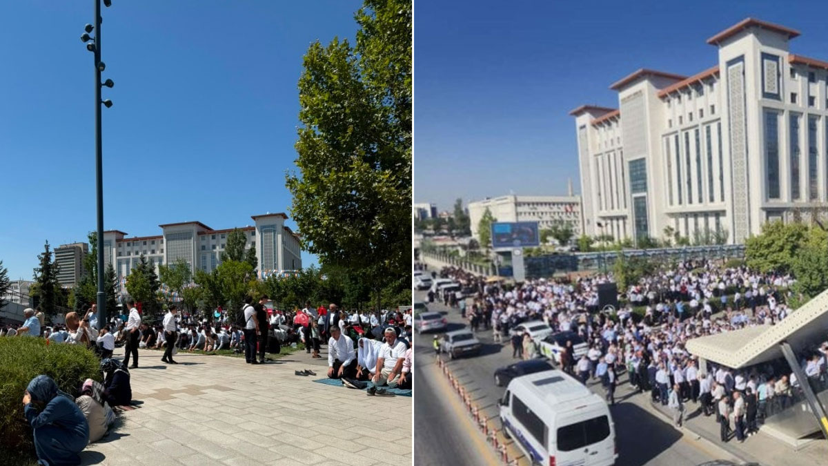 Süleymancılar Ankara’da toplandı: Namaz ve duanın ardından sessiz yürüyüş