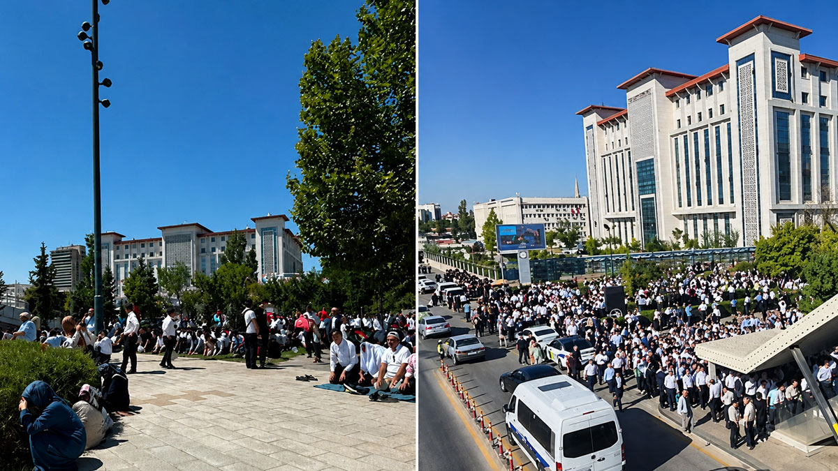 Süleymancılar Ankara’da toplandı: Namaz ve duanın ardından sessiz yürüyüş