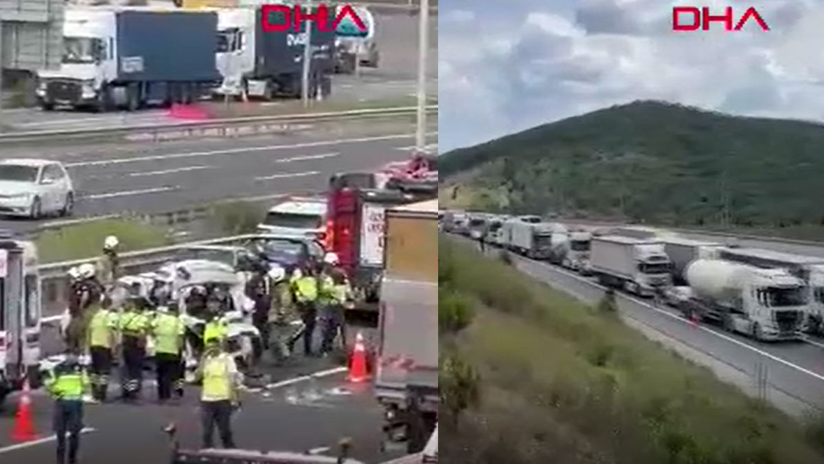 Kuzey Marmara Otoyolu'nda kaza! Yaralılar var