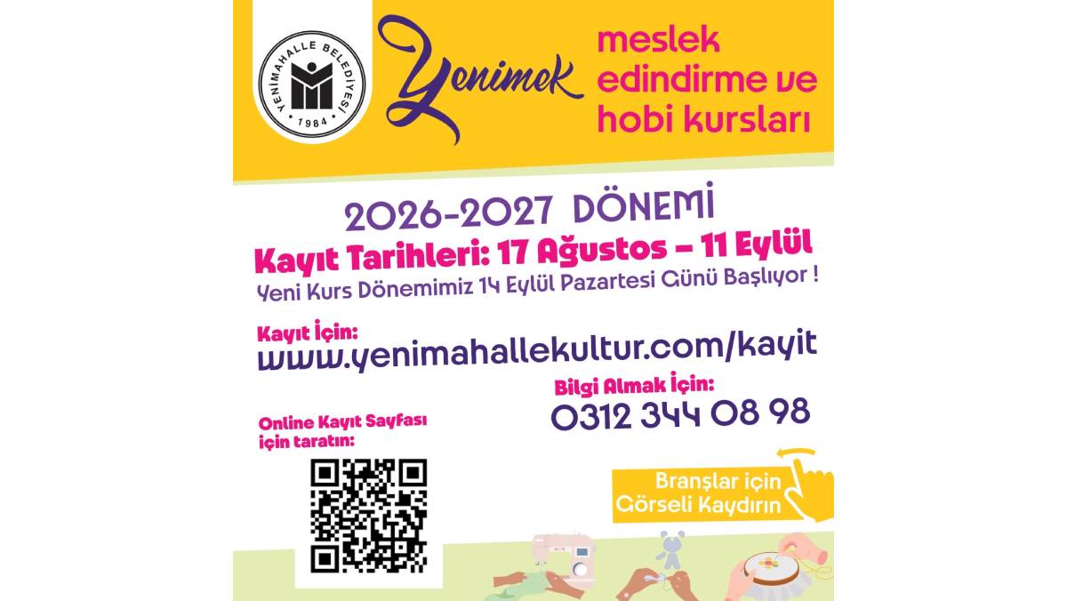 YENİMEK kayıtları başladı