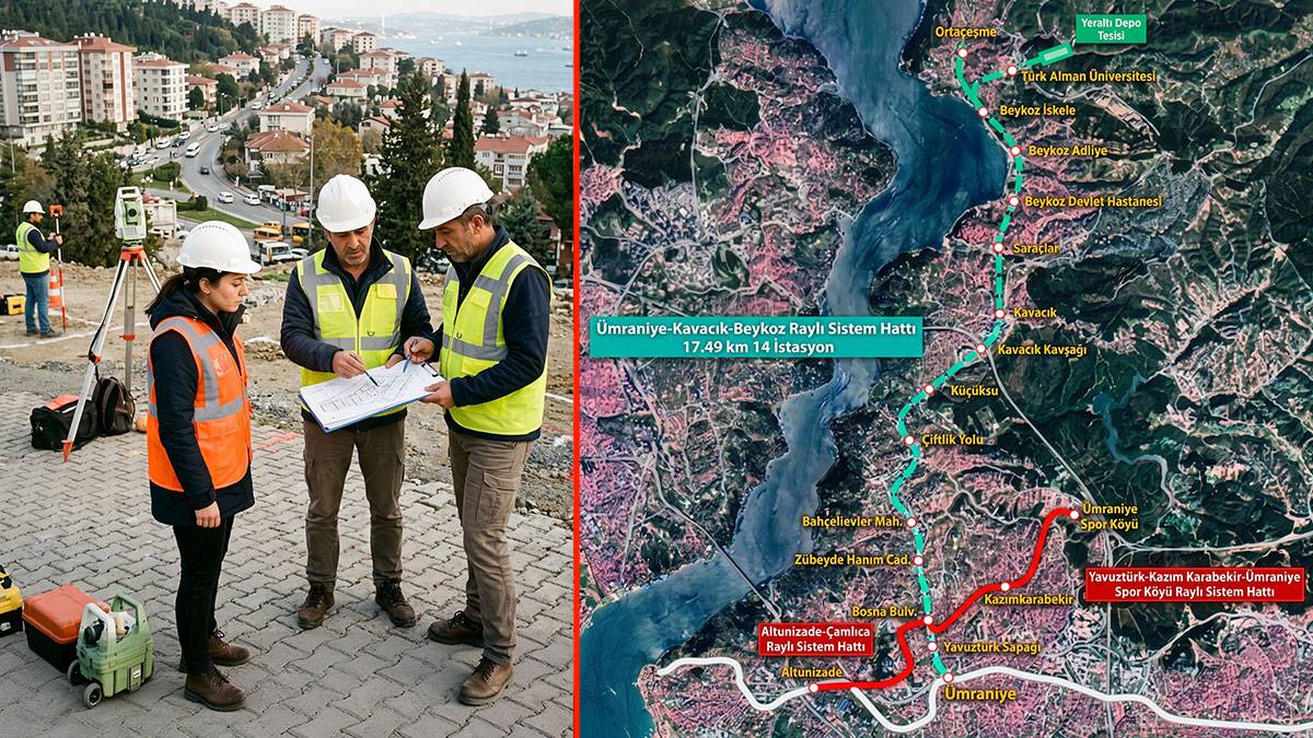 İstanbul'un 3 ilçesine raylı sistem müjdesi: 14 istasyonlu metro hattı için imzalar atıldı