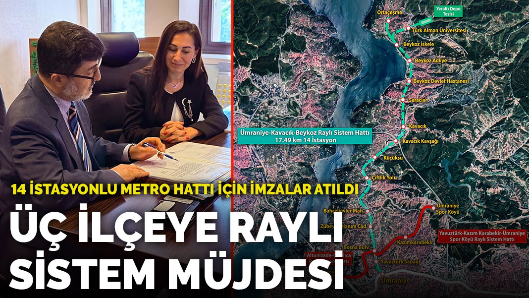 İstanbul'da Ümraniye-Kavacık-Beykoz Metro Hattı Projesi Başladı