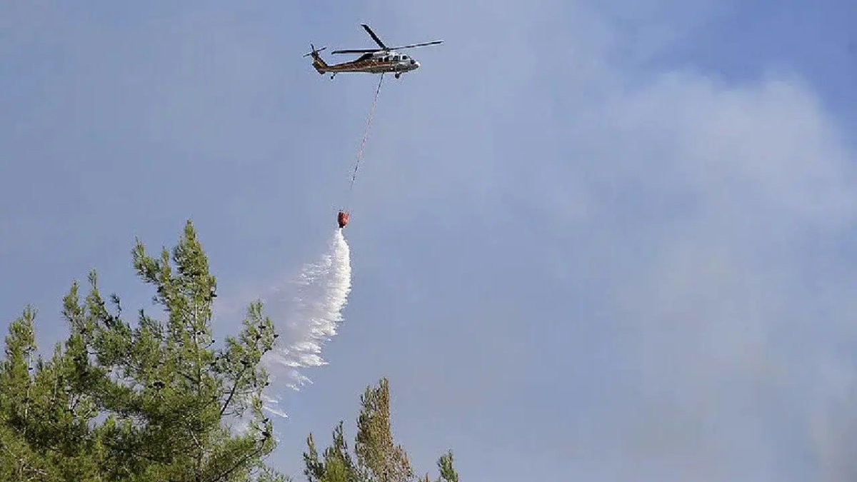 Fethiye'de orman yangını
