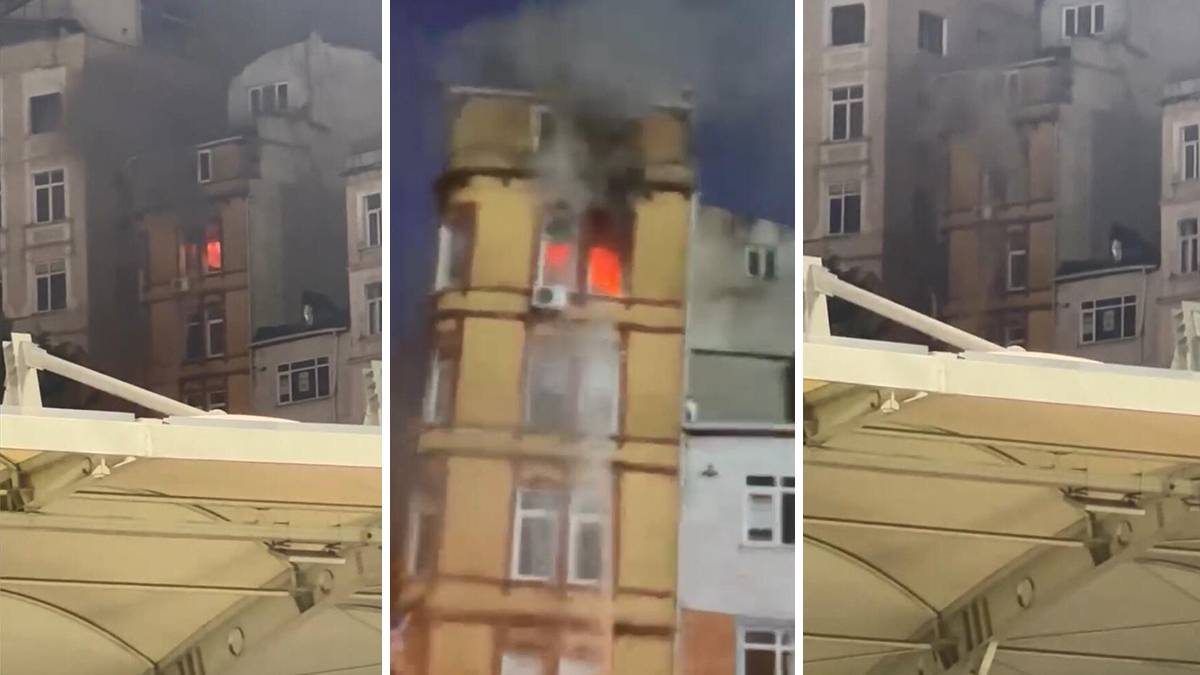 Maç havası yangınla bitti: Stadyum yakınından atılan havai fişek ressamın evini yaktı