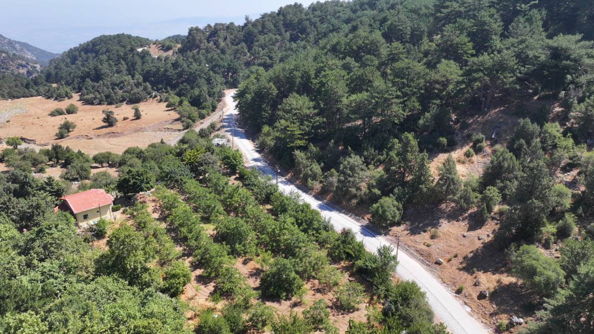 Ayvacık Mahallesi yolunda 6 kilometrelik asfalt çalışması