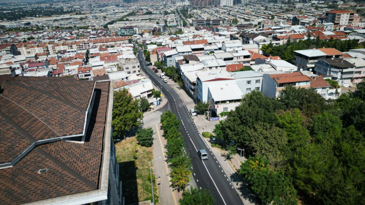 Büyükşehir Nilüfer’de Dumlupınar Caddesi’ni yeniledi