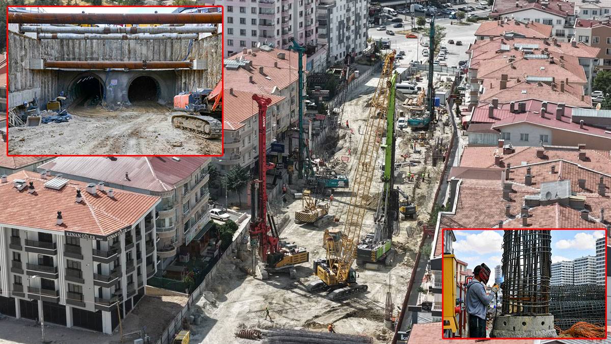 Ankara'da yeni metro seferberliği: 8 istasyonlu A2 hattı için tünel kazıları hızla sürüyor