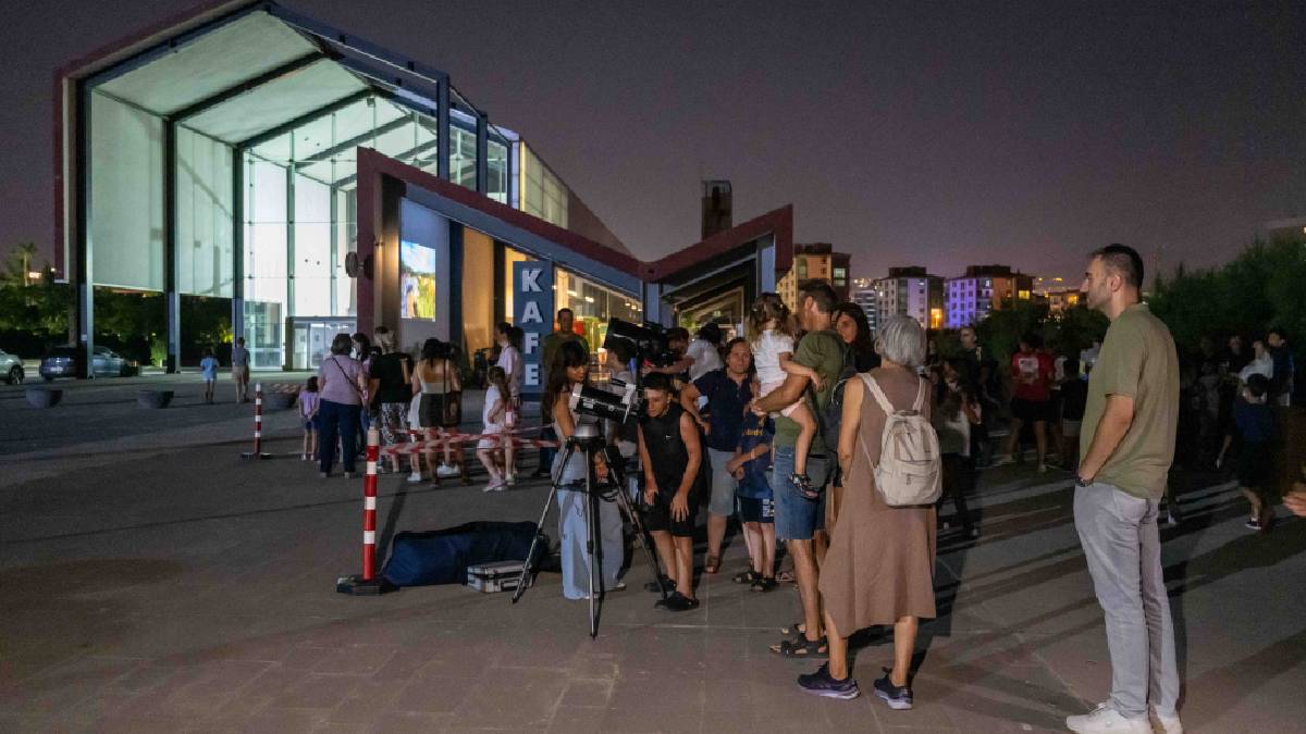Bornova'da 8500 yıllık tarihin gölgesinde unutulmaz gökyüzü gözlemi