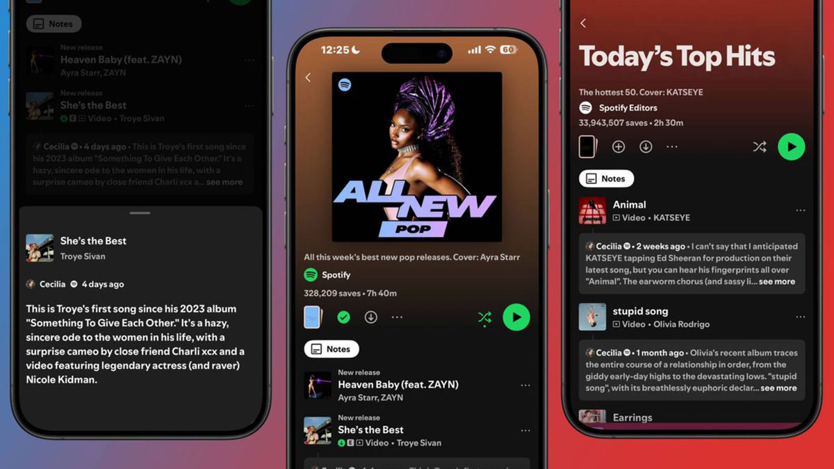 Spotify'da şarkıların altına hatıra bırakın: Seçenekler menüsünden not yazılabiliyor