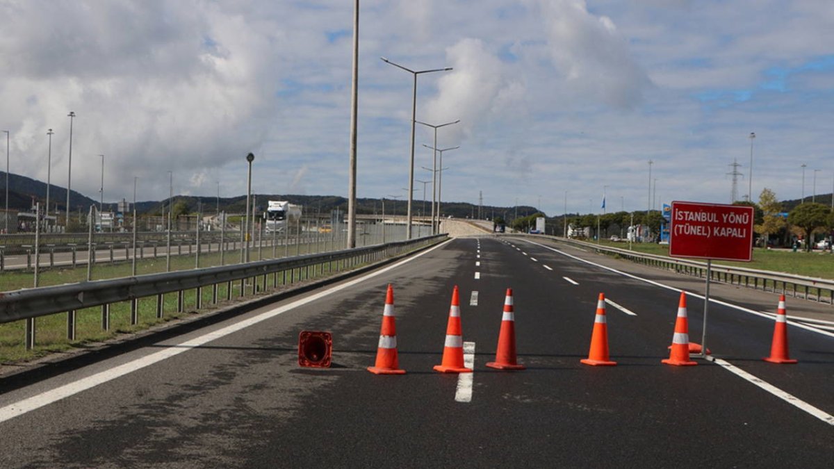 Anadolu Otoyolu'nda İstanbul istikameti trafiğe kapatıldı