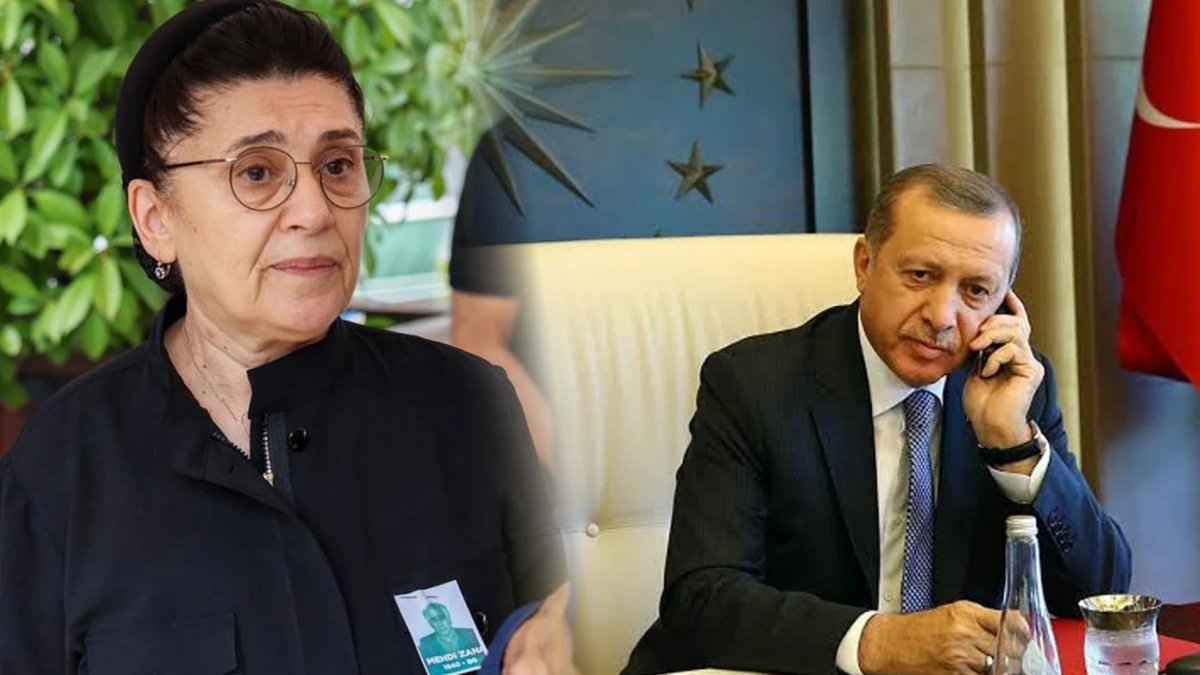 Erdoğan'dan Leyla Zana'ya başsağlığı telefonu