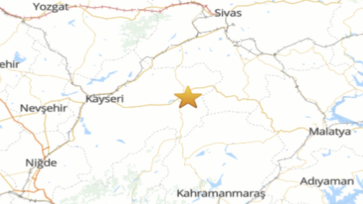 Kayseri'de deprem