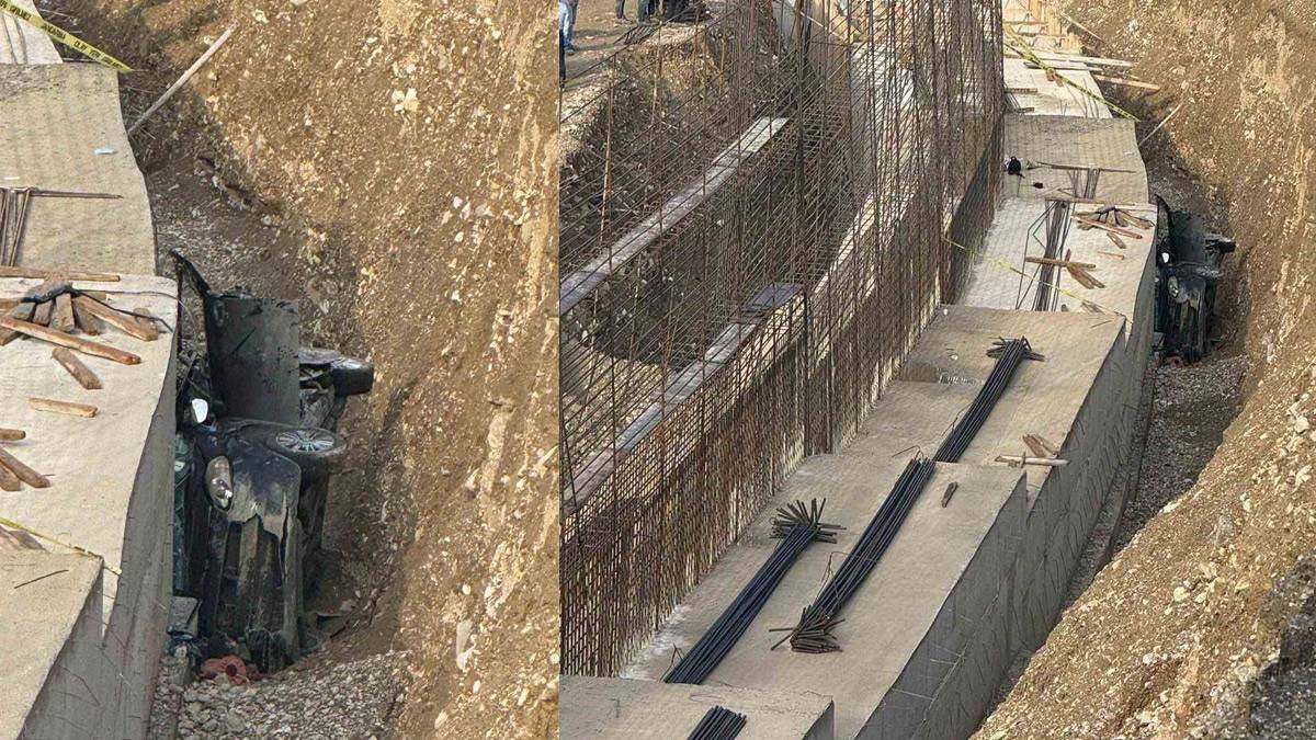 Erzurum’da feci kaza: Otomobil yol çalışmasına düştü, 3 kişi öldü