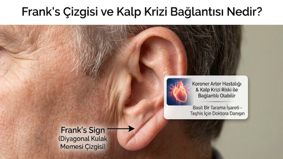 Kulak memesindeki gizli tehlike: Frank çizgisi olan herkes kalp krizi geçirir mi?