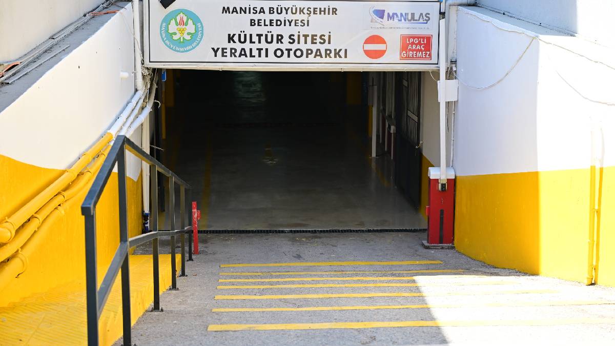 Manisa Büyükşehir Belediyesi Kültür Sitesi Yeraltı Otoparkı’nı yeniledi