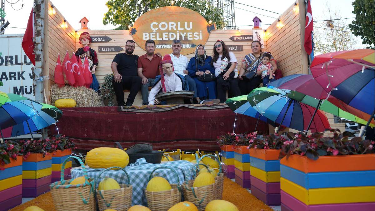 Çorlu'nun ilk Coğrafi İşaretli ürünü Seymen kavunu için ilk şenlik düzenlendi