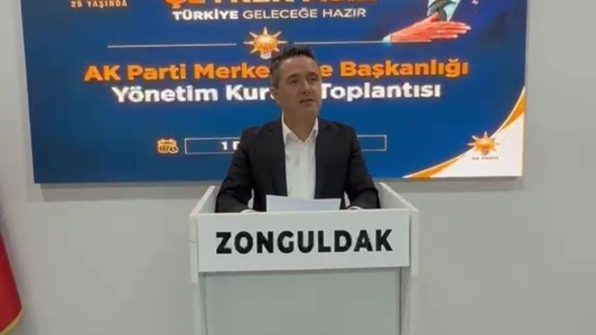 AK Parti Zonguldak Merkez İlçe Başkanı istifa etti