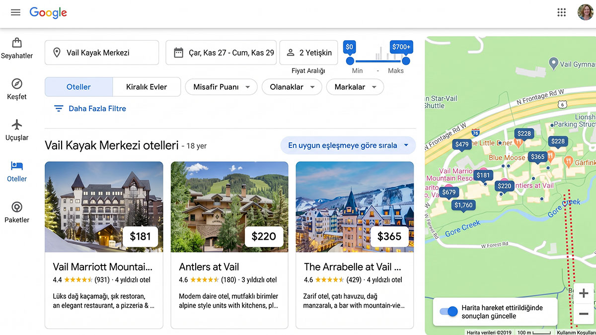İnternette onlarca sekme açma çilesi bitti: Google tatil planlarını tek pencereye sığdırdı