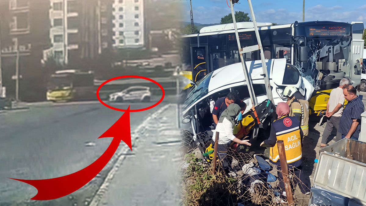 Sorumsuz sürücü dehşeti: Çarptığı otobüsteki biri bebek 4 kişi yaralandı