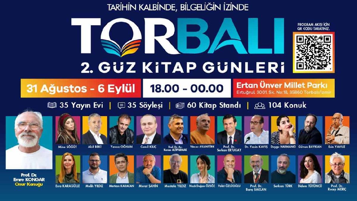 Torbalı’da kitap günleri başladı: Akif Beki ve Yavuz Oğhan “Siyasette Belirsizlikler”i konuşacak