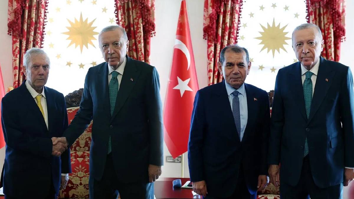 Cumhurbaşkanı Erdoğan, dört büyük kulübün başkanlarını kabul etti