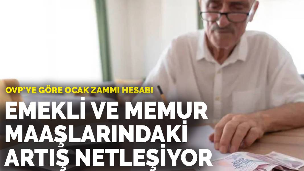 OVP’ye göre ocak zammı hesabı: Emekli ve memur maaşlarındaki artış netleşiyor
